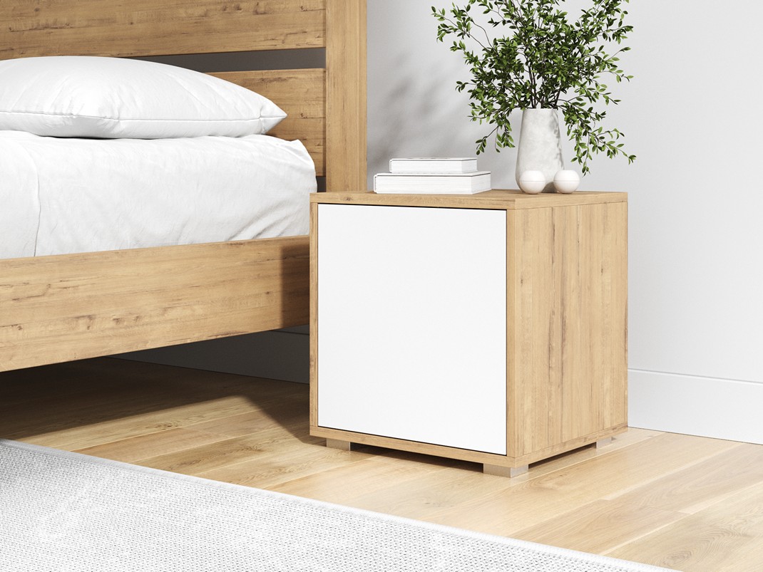 Тумба Practica (ЛДСП ЛДСП Белый/ЛДСП Бунратти) 40x35