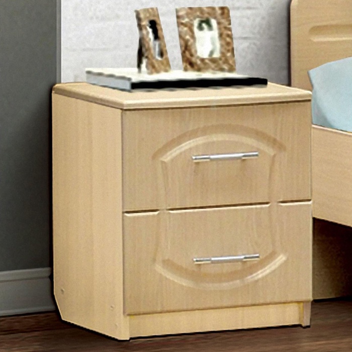 Тумба прикроватная «Венеция 1», 2 ящика, 400×390×486 мм, цвет дуб млечный