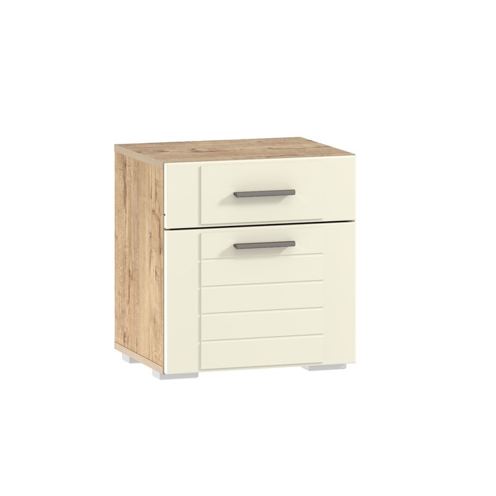Тумба прикроватная Livorno, 452×380×488 мм, цвет дуб бунратти/софт панакота МДФ